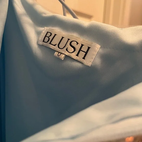 Blush Prom or Homecoming Light Blue Dress Size 0 - Picture 7 of 7